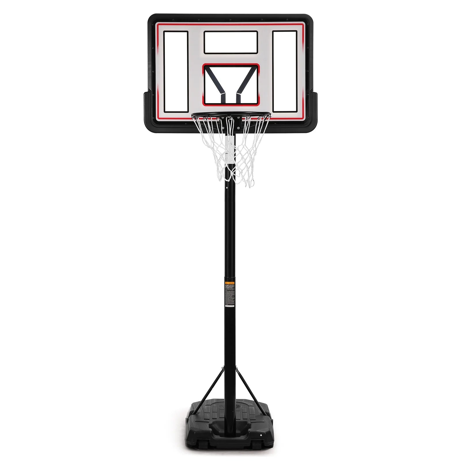 44" Basketball Hoop Adjustable Height 6.56'-10' Goal Durable Outdoor Portable Basketball System(Teens/Adults))(Adult)