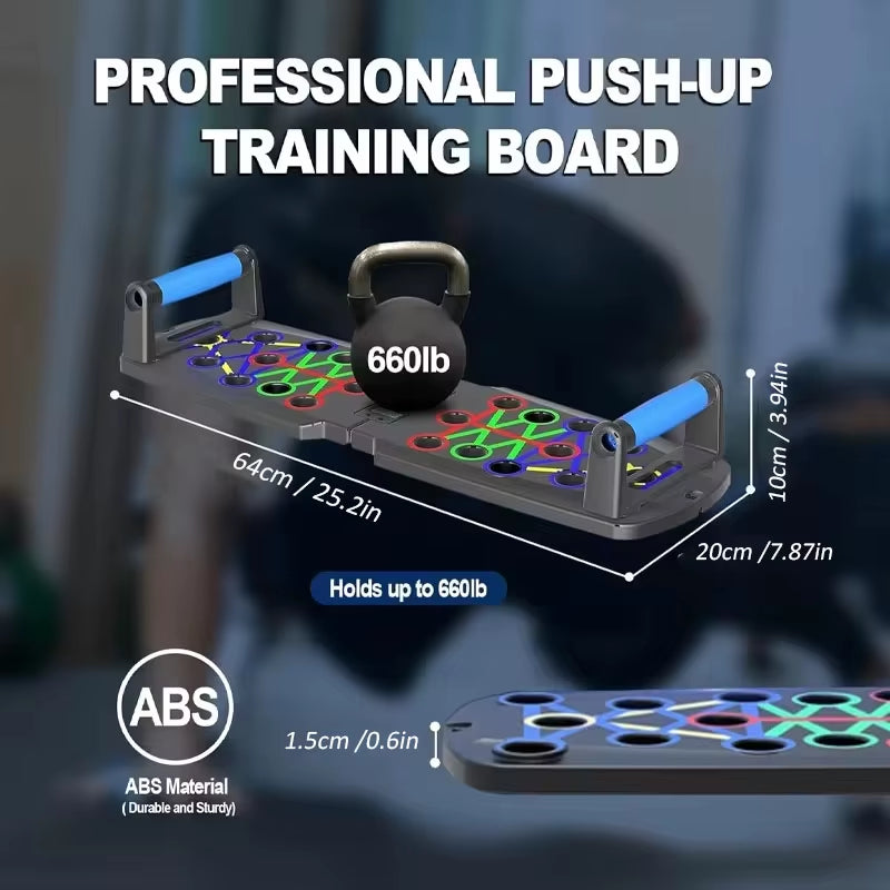 Automatic Count Push up Board Strength Train Equipment Foldable for Chest Abdomen Arms and Back Train Home Gym Equipment Fitness