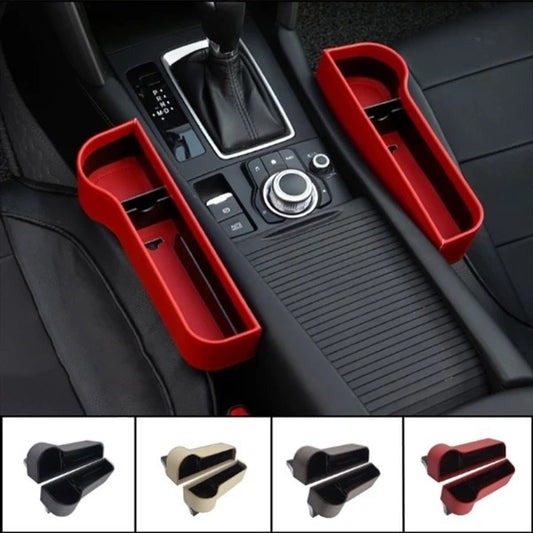 PU Car Organizer Seat Gap Storage Box Car Seat Side Slit for Wallet Phone Coins Cigarette Keys Cards Car Accessories