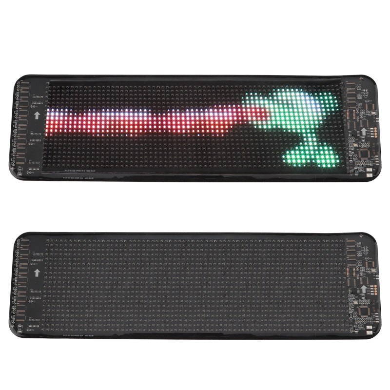 Programmable Car LED Sign LED Full-color Advertising Screen Ultra-thin Display Screen Custom Text Pattern Animation Display Car