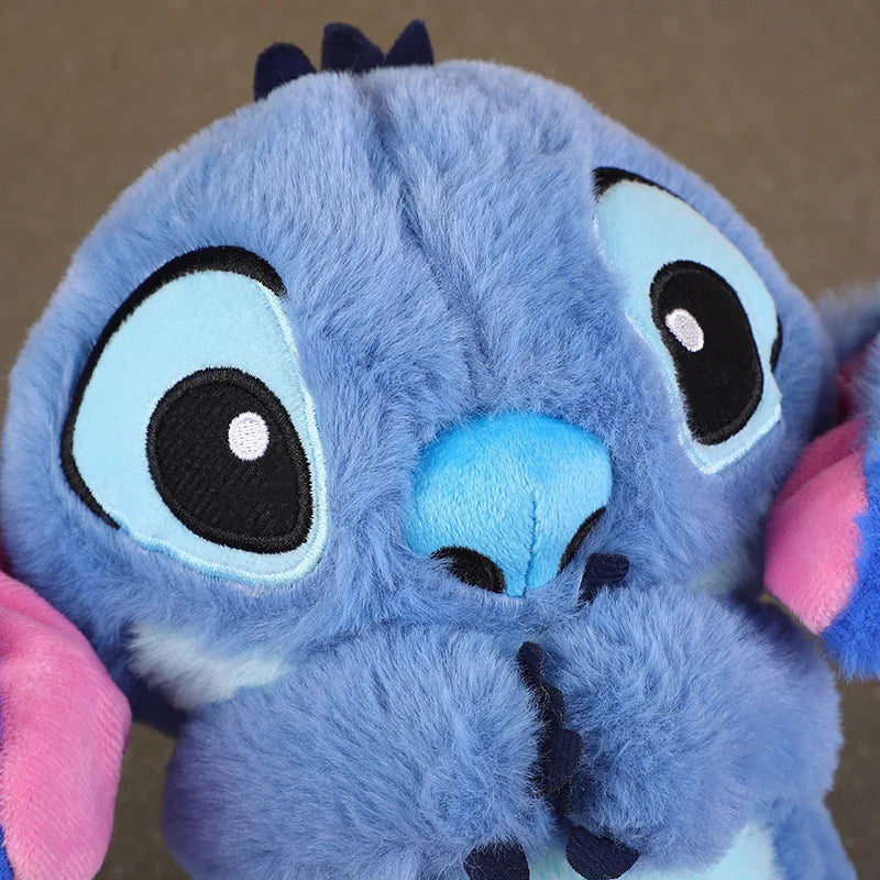 2024 New Lilo&Stitch Plush Doll Breath Child Peluche Kawaii Soothes Toy Anime Baby Music Light Sleep Toys Pink Stitch Kid Gifts