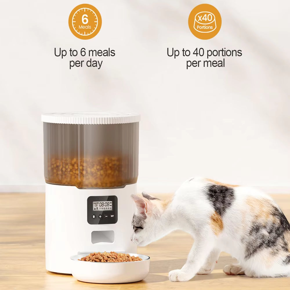 4L Pet Feeder Tuya WIFI Automatic Dog Food Dispenser Smart Cat Feeder 2L Cat Automatic Drinking Fountain Dog Water Feeder