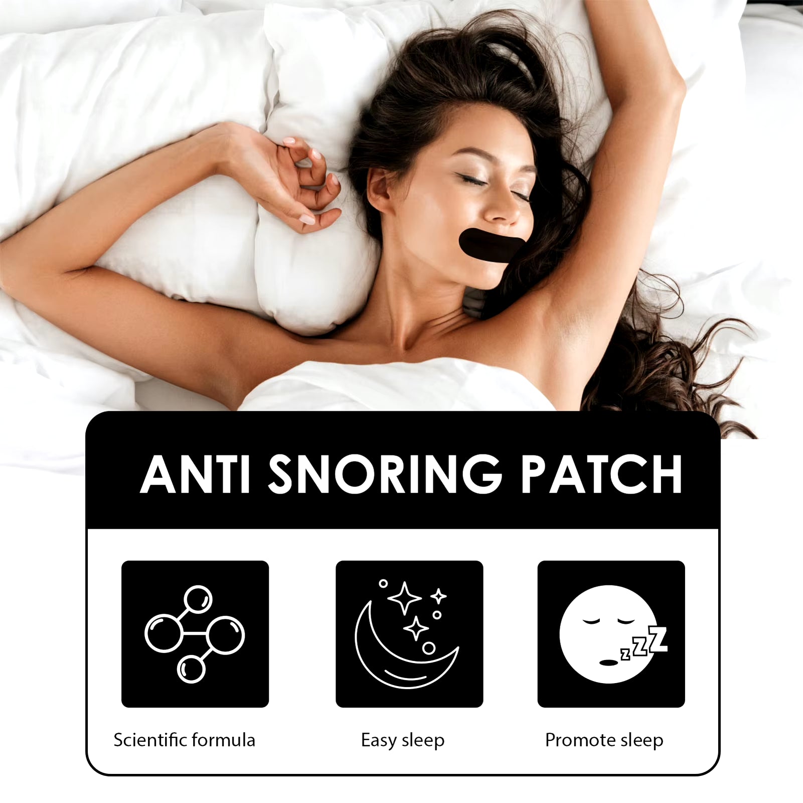 60Pcs Mouth Tape Sleeping Keep Mouth Close Prevent Snoring Gentle Sleep Strip for Home Travel Mouth Tape Mouth Tape for Sleeping