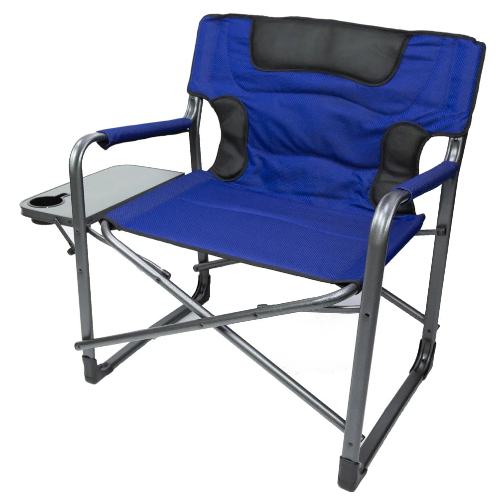 Camping Director Chair XXL, Blue, Adult, 10Lbs