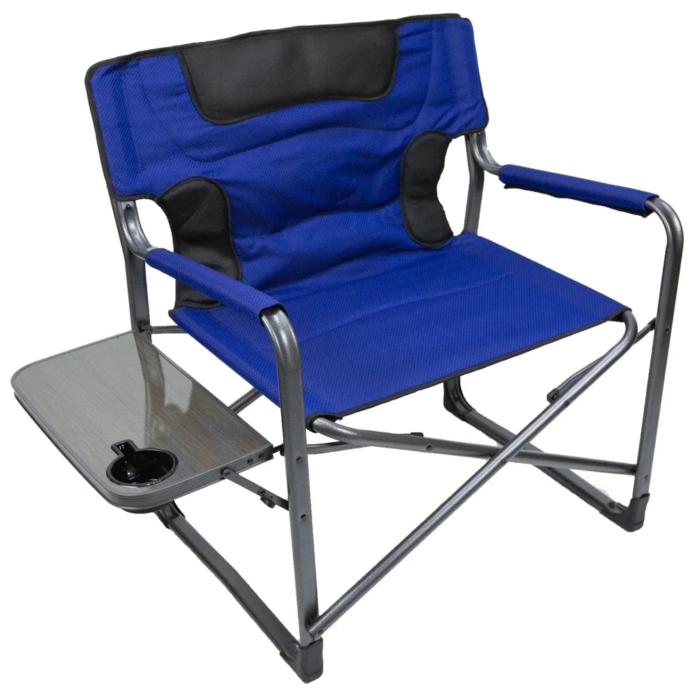 Camping Director Chair XXL, Blue, Adult, 10Lbs