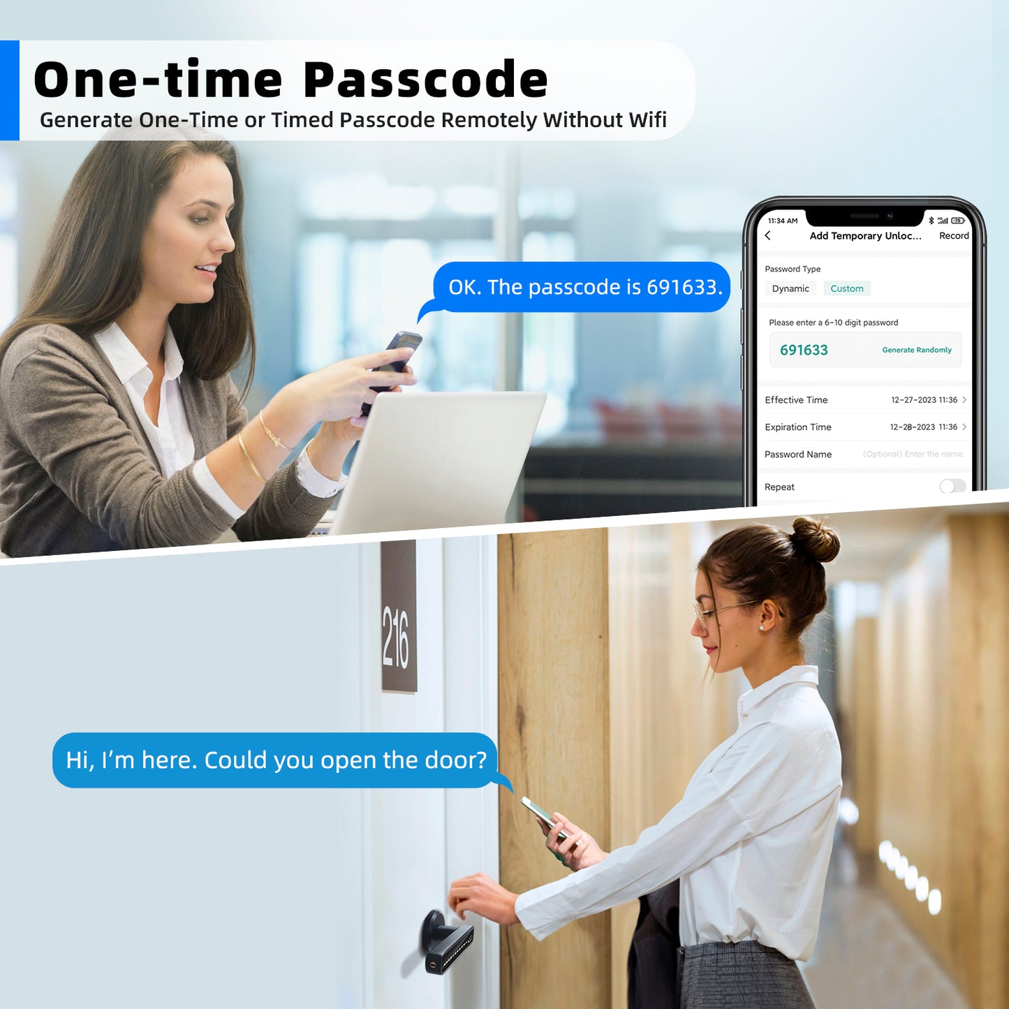 Fingerprint Door Lock, Smart Lock Keyless Entry Deadbolt with Keypad,4-In-1 Fingerprint Door Knob with APP Control, Smart Door Locks for Bedroom Home Hotel Office Apartment